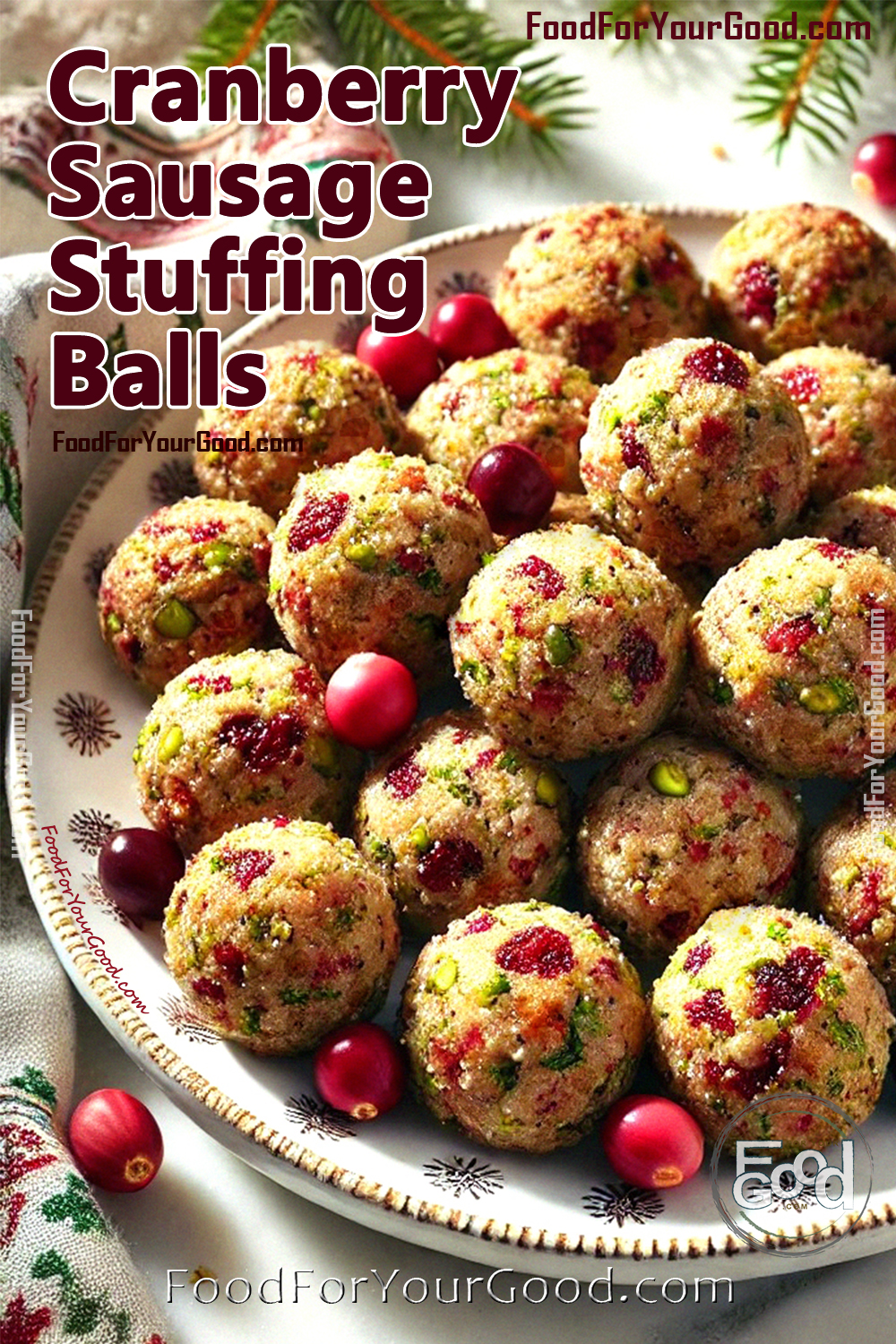 Cranberry Sausage Stuffing Balls_PIN