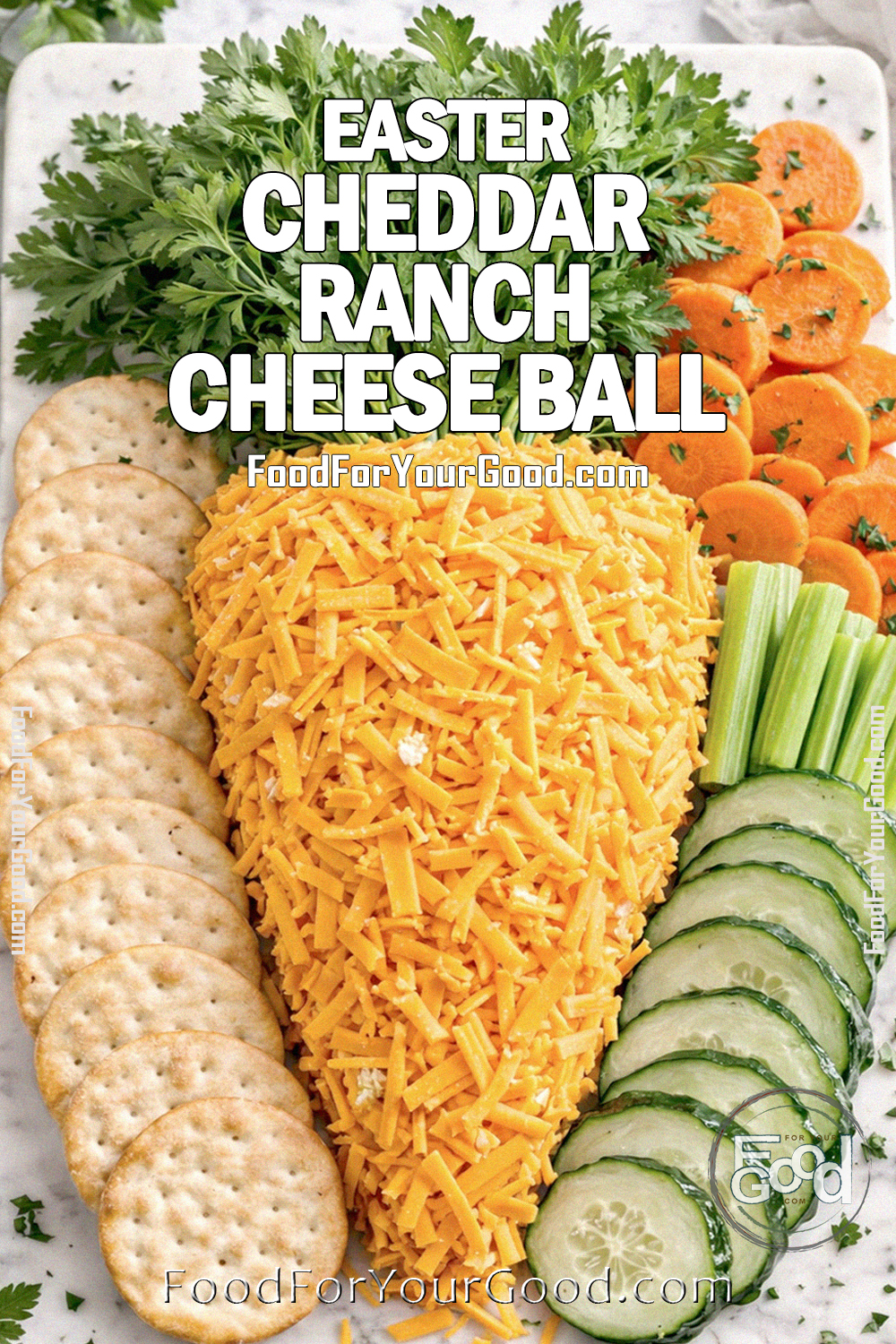 Easter Cheddar Ranch Cheese Ball | Food For Your Good!